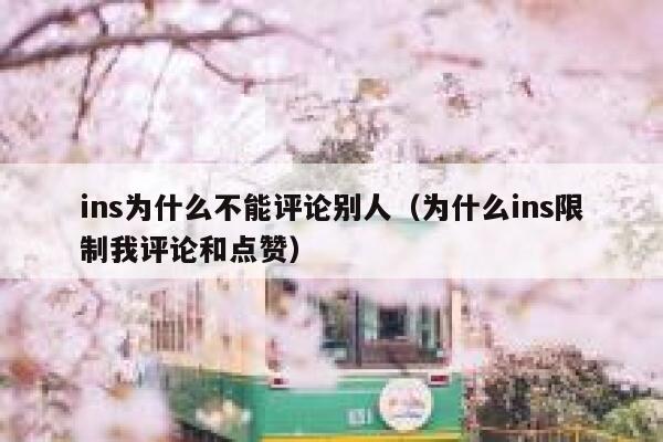 ins为什么不能评论别人(为什么ins限制我评论和点赞) 第1张 ins为什么不能评论别人(为什么ins限制我评论和点赞) 第1张