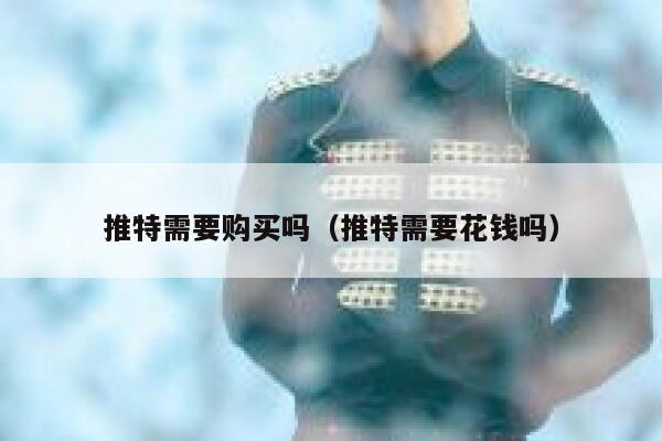 推特需要购买吗（推特需要花钱吗） 第1张