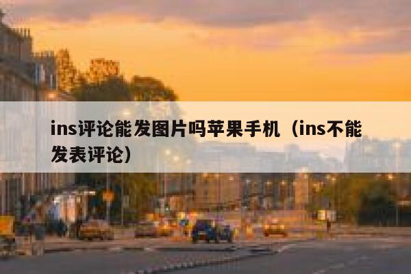 ins评论能发图片吗苹果手机（ins不能发表评论） 第1张