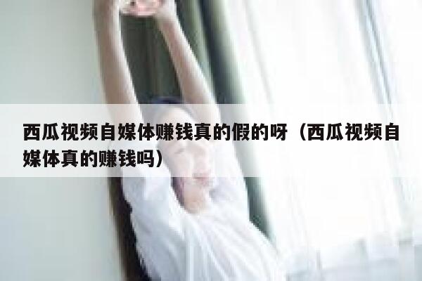西瓜视频自媒体赚钱真的假的呀（西瓜视频自媒体真的赚钱吗） 第1张