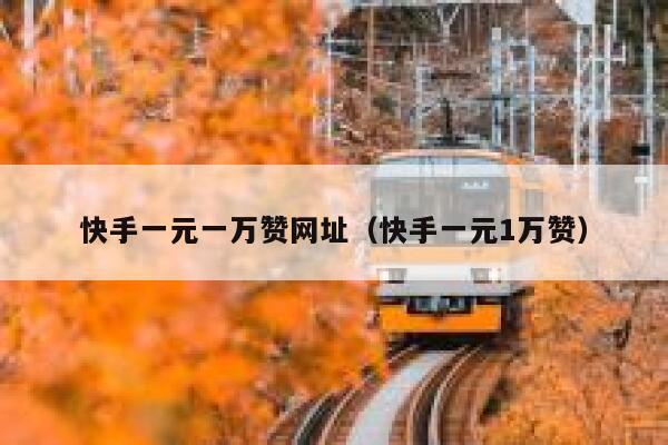 快手一元一万赞网址（快手一元1万赞） 第1张