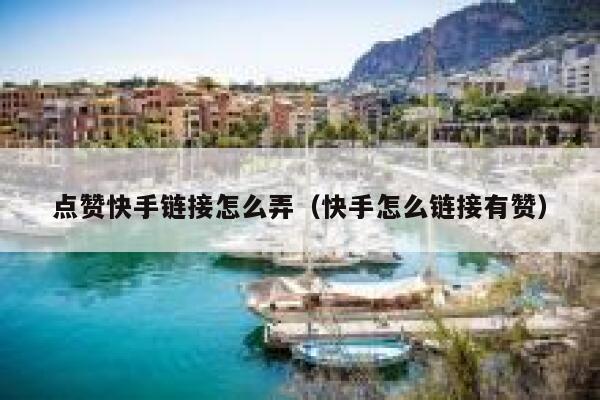 点赞快手链接怎么弄（快手怎么链接有赞） 第1张