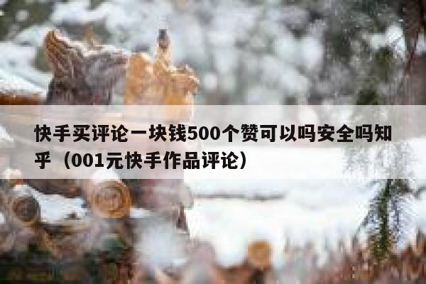 快手买评论一块钱500个赞可以吗安全吗知乎(001元快手作品评论) 第1张 快手买评论一块钱500个赞可以吗安全吗知乎(001元快手作品评论) 第1张