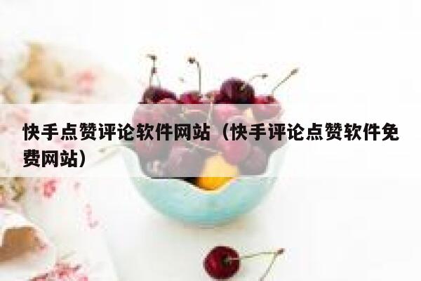 快手点赞评论软件网站（快手评论点赞软件免费网站） 第1张