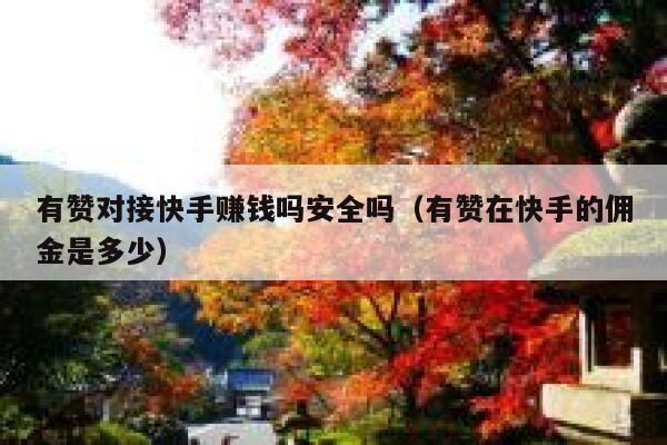 有赞对接快手赚钱吗安全吗（有赞在快手的佣金是多少） 第1张