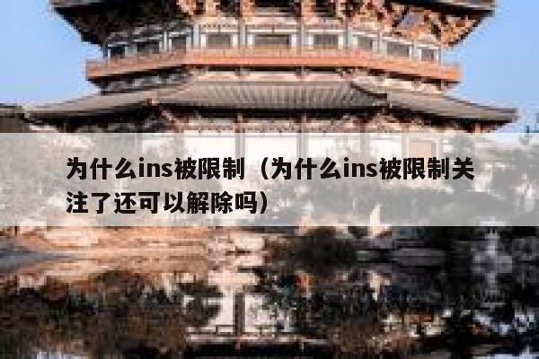 为什么ins被限制（为什么ins被限制关注了还可以解除吗） 第1张
