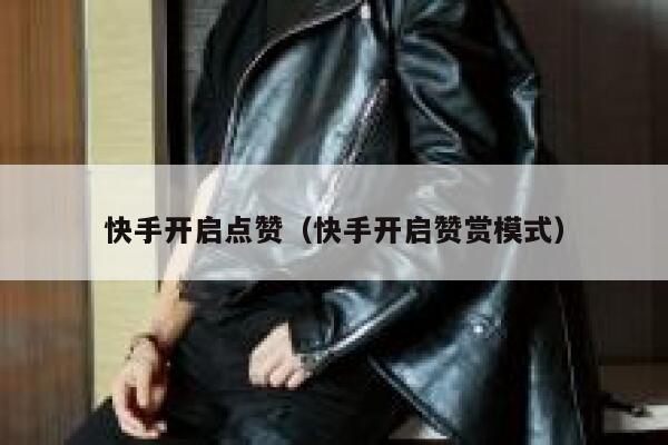 快手开启点赞（快手开启赞赏模式） 第1张