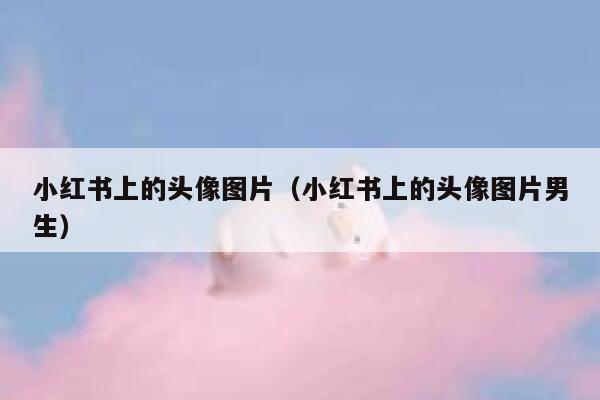 小红书上的头像图片（小红书上的头像图片男生） 第1张