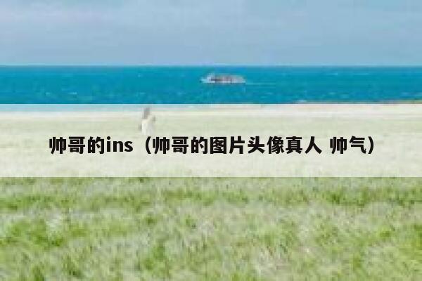 帅哥的ins（帅哥的图片头像真人 帅气） 第1张