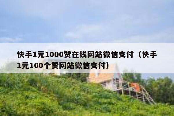 快手1元1000赞在线网站微信支付(快手1元100个赞网站微信支付) 第1张 快手1元1000赞在线网站微信支付(快手1元100个赞网站微信支付) 第1张