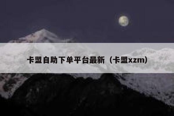 卡盟自助下单平台最新（卡盟xzm） 第1张