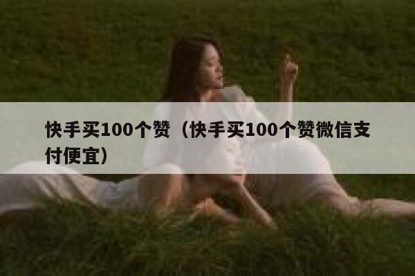 快手买100个赞（快手买100个赞微信支付便宜） 第1张