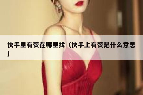 快手里有赞在哪里找(快手上有赞是什么意思) 第1张 快手里有赞在哪里找(快手上有赞是什么意思) 第1张