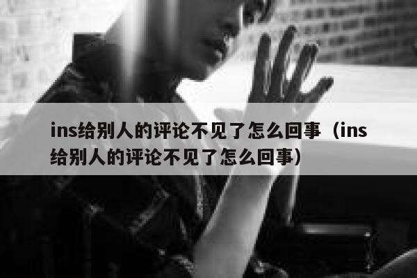 ins给别人的评论不见了怎么回事（ins给别人的评论不见了怎么回事） 第1张