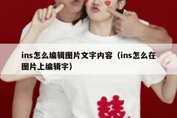ins怎么编辑图片文字内容（ins怎么在图片上编辑字） 第1张