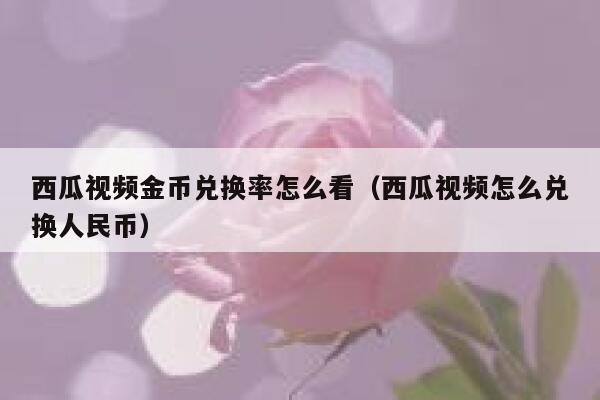西瓜视频金币兑换率怎么看(西瓜视频怎么兑换人民币) 第1张 西瓜视频金币兑换率怎么看(西瓜视频怎么兑换人民币) 第1张