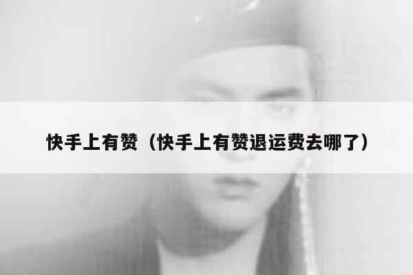 快手上有赞(快手上有赞退运费去哪了) 第1张 快手上有赞(快手上有赞退运费去哪了) 第1张