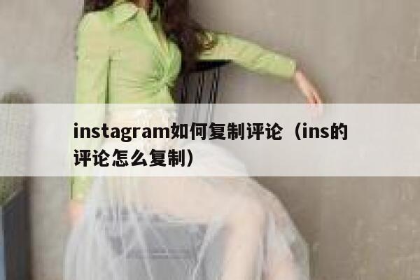 instagram如何复制评论（ins的评论怎么复制） 第1张