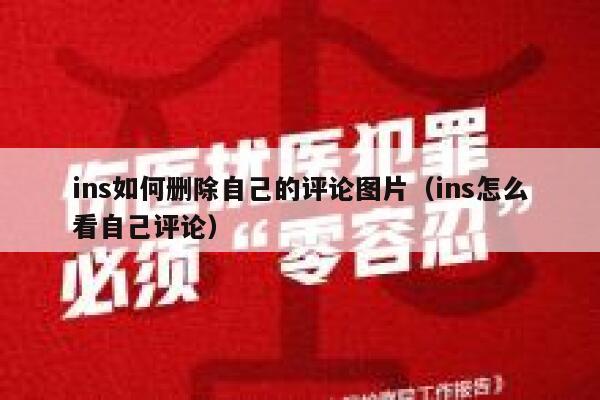 ins如何删除自己的评论图片（ins怎么看自己评论） 第1张