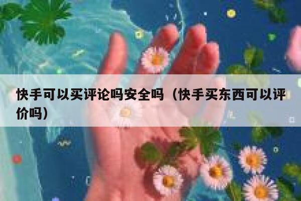 快手可以买评论吗安全吗(快手买东西可以评价吗) 第1张 快手可以买评论吗安全吗(快手买东西可以评价吗) 第1张
