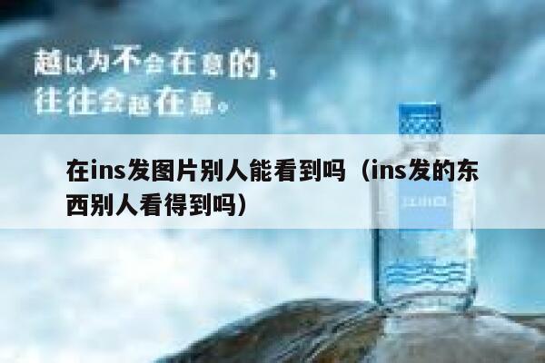 在ins发图片别人能看到吗（ins发的东西别人看得到吗） 第1张