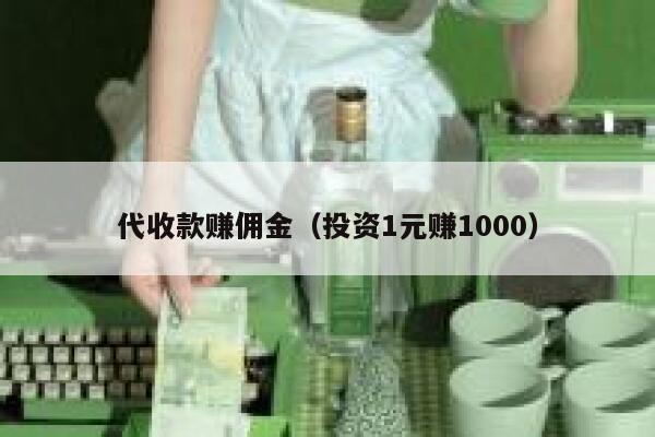 代收款赚佣金（投资1元赚1000） 第1张