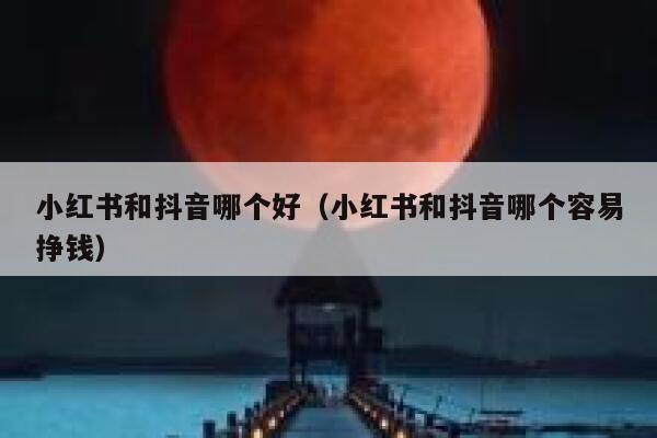 小红书和抖音哪个好（小红书和抖音哪个容易挣钱） 第1张