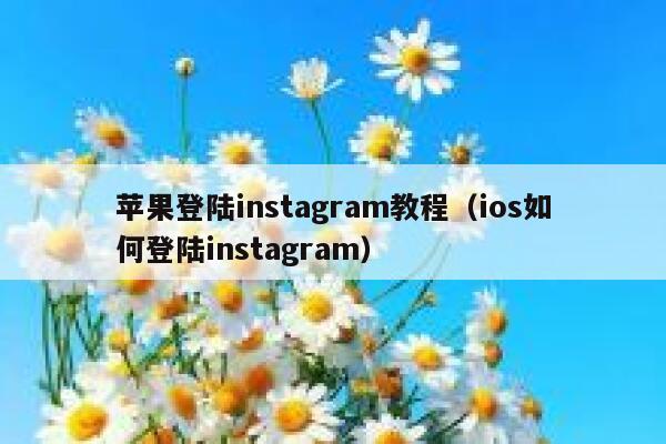 苹果登陆instagram教程（ios如何登陆instagram） 第1张