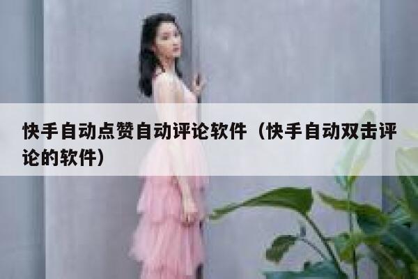 快手自动点赞自动评论软件（快手自动双击评论的软件） 第1张