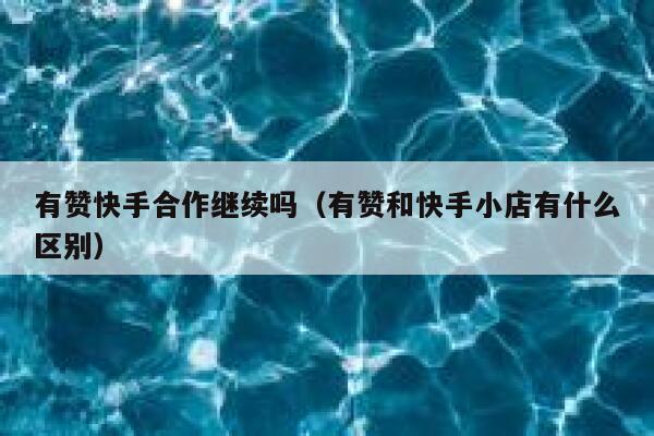 有赞快手合作继续吗（有赞和快手小店有什么区别） 第1张