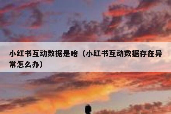 小红书互动数据是啥（小红书互动数据存在异常怎么办） 第1张