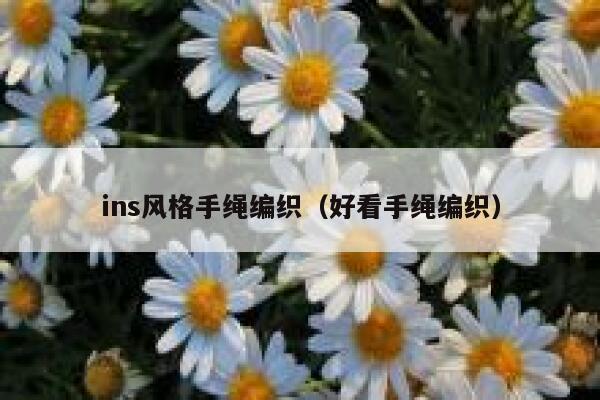 ins风格手绳编织(好看手绳编织) 第1张 ins风格手绳编织(好看手绳编织) 第1张