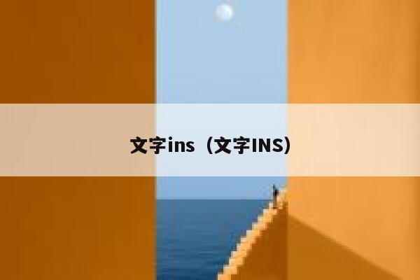 文字ins（文字INS） 第1张