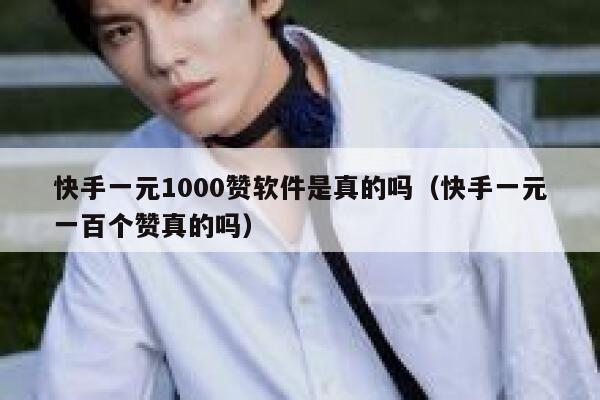 快手一元1000赞软件是真的吗（快手一元一百个赞真的吗） 第1张