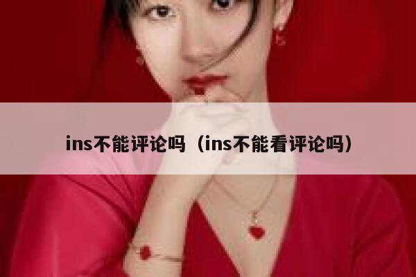 ins不能评论吗（ins不能看评论吗） 第1张