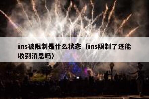 ins被限制是什么状态(ins限制了还能收到消息吗) 第1张 ins被限制是什么状态(ins限制了还能收到消息吗) 第1张