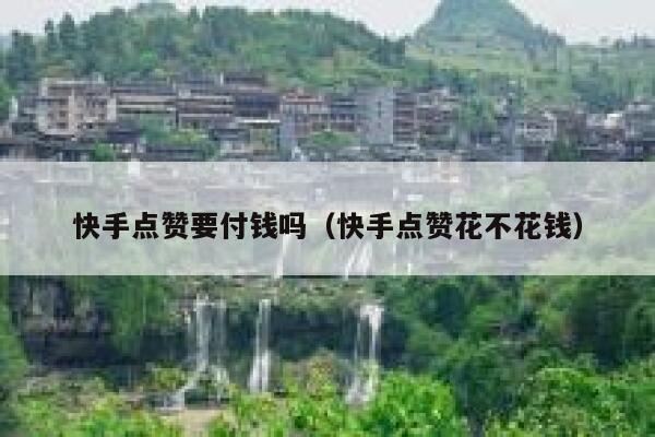 快手点赞要付钱吗(快手点赞花不花钱) 第1张 快手点赞要付钱吗(快手点赞花不花钱) 第1张