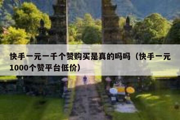 快手一元一千个赞购买是真的吗吗(快手一元1000个赞平台低价) 第1张 快手一元一千个赞购买是真的吗吗(快手一元1000个赞平台低价) 第1张