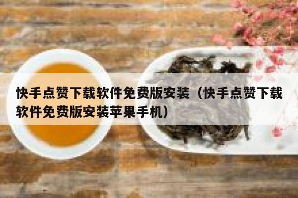快手点赞下载软件免费版安装（快手点赞下载软件免费版安装苹果手机） 第1张