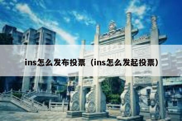 ins怎么发布投票（ins怎么发起投票） 第1张