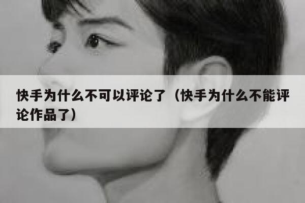 快手为什么不可以评论了（快手为什么不能评论作品了） 第1张