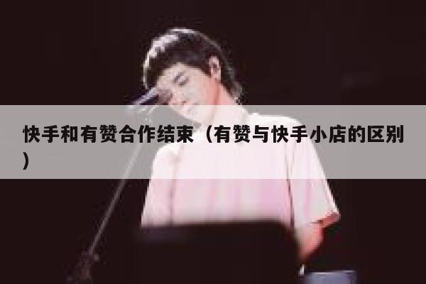 快手和有赞合作结束（有赞与快手小店的区别） 第1张