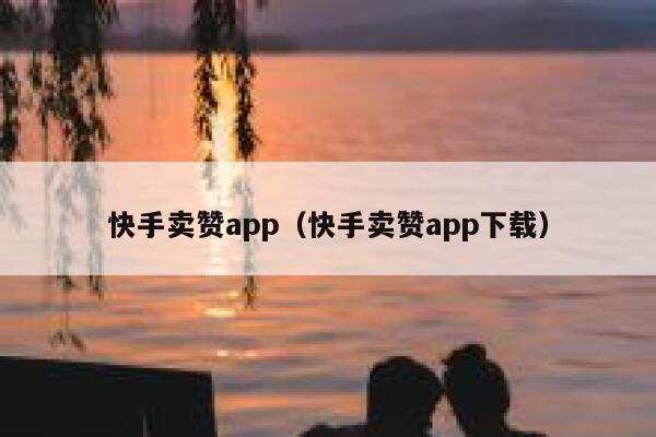 快手卖赞app（快手卖赞app下载） 第1张