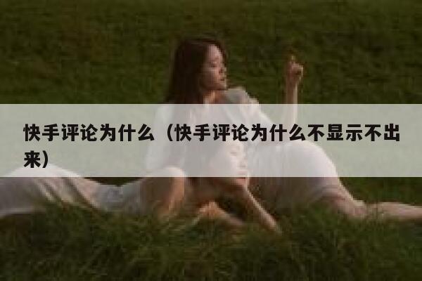 快手评论为什么（快手评论为什么不显示不出来） 第1张