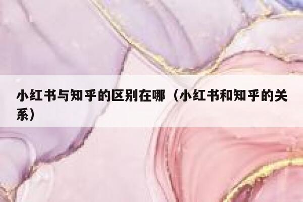 小红书与知乎的区别在哪（小红书和知乎的关系） 第1张