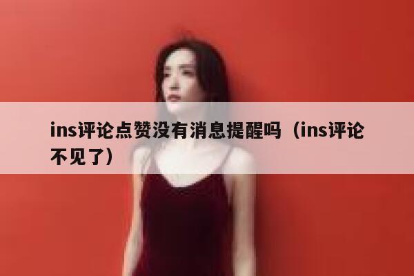 ins评论点赞没有消息提醒吗（ins评论不见了） 第1张