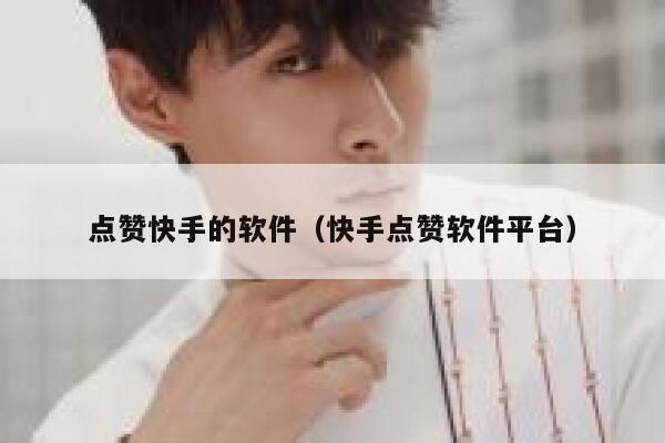 点赞快手的软件（快手点赞软件平台） 第1张