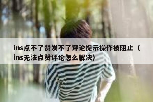 ins点不了赞发不了评论提示操作被阻止（ins无法点赞评论怎么解决） 第1张