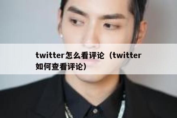 twitter怎么看评论（twitter如何查看评论） 第1张