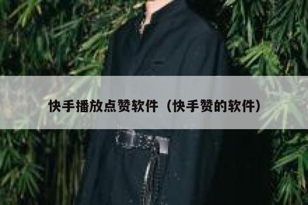 快手播放点赞软件（快手赞的软件） 第1张